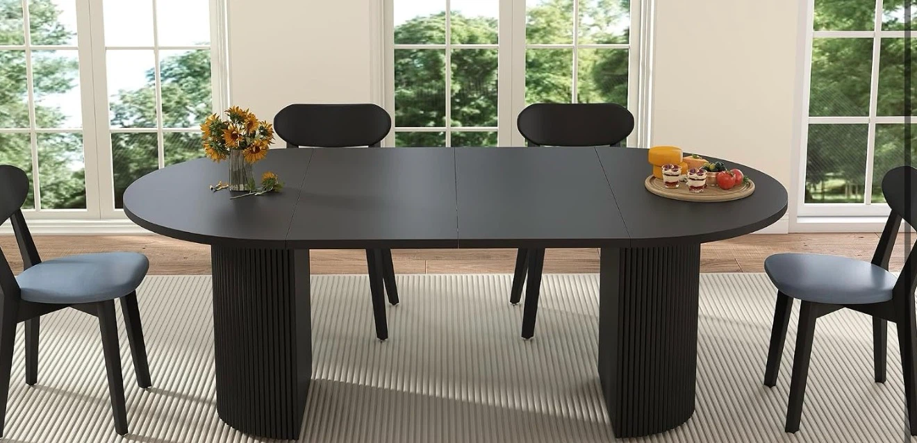 Oval dining table