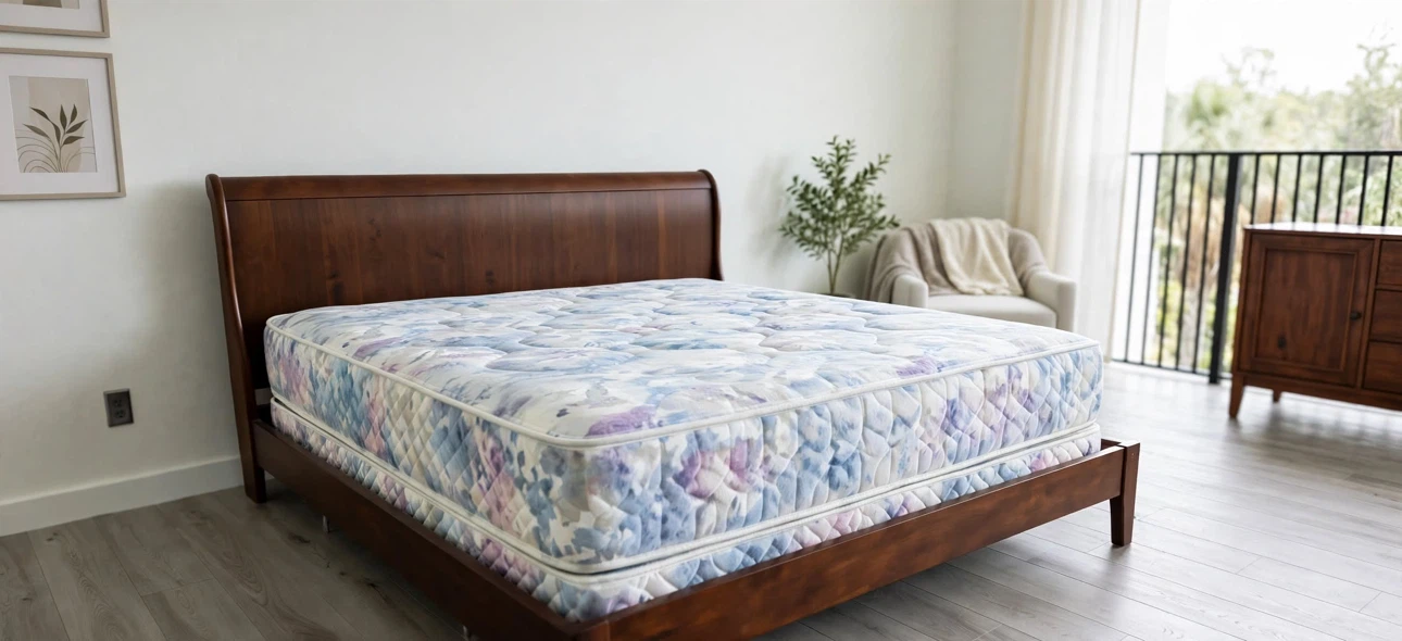 King Size Dark Brown Sleigh Bed – Mattress & Box Spring Included - photo 2