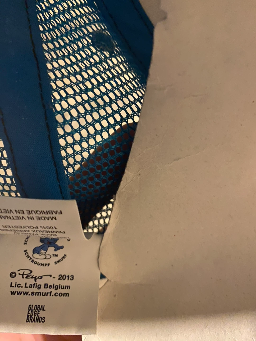 Smurfs Papa Knows Best Blue Mesh Trucker Cap - photo 4
