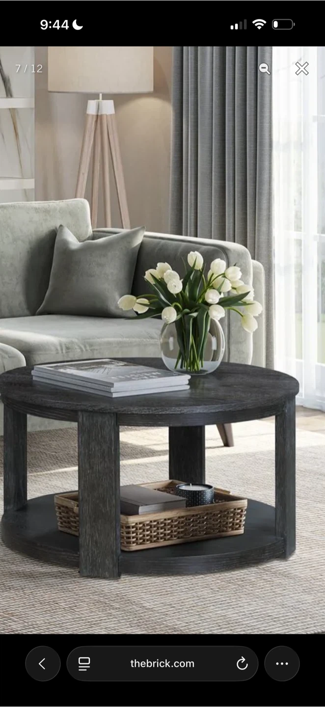 Round Wood Coffee Table
