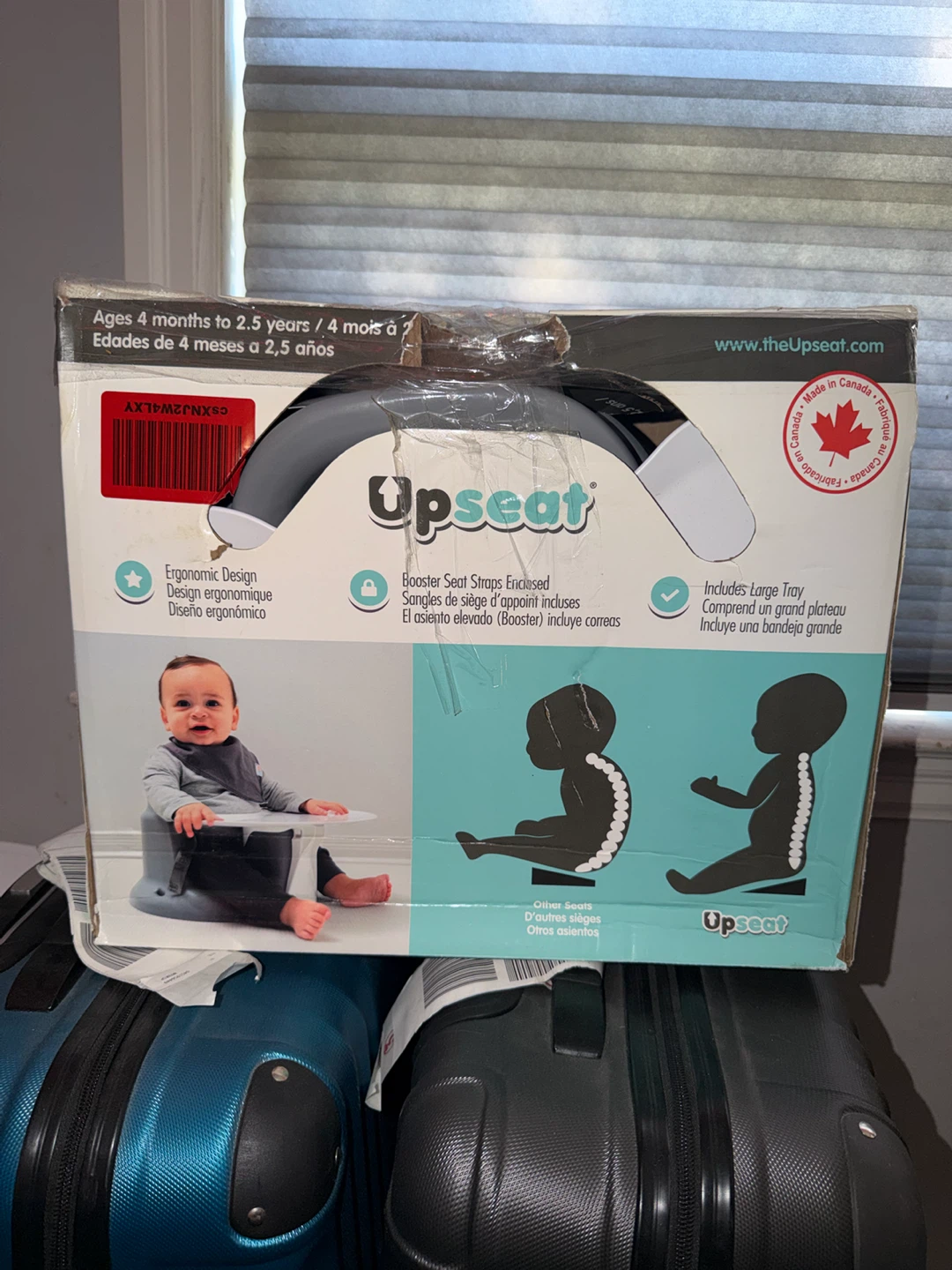 Upseat Ergonomic Baby Floor & Booster Seat with Tray