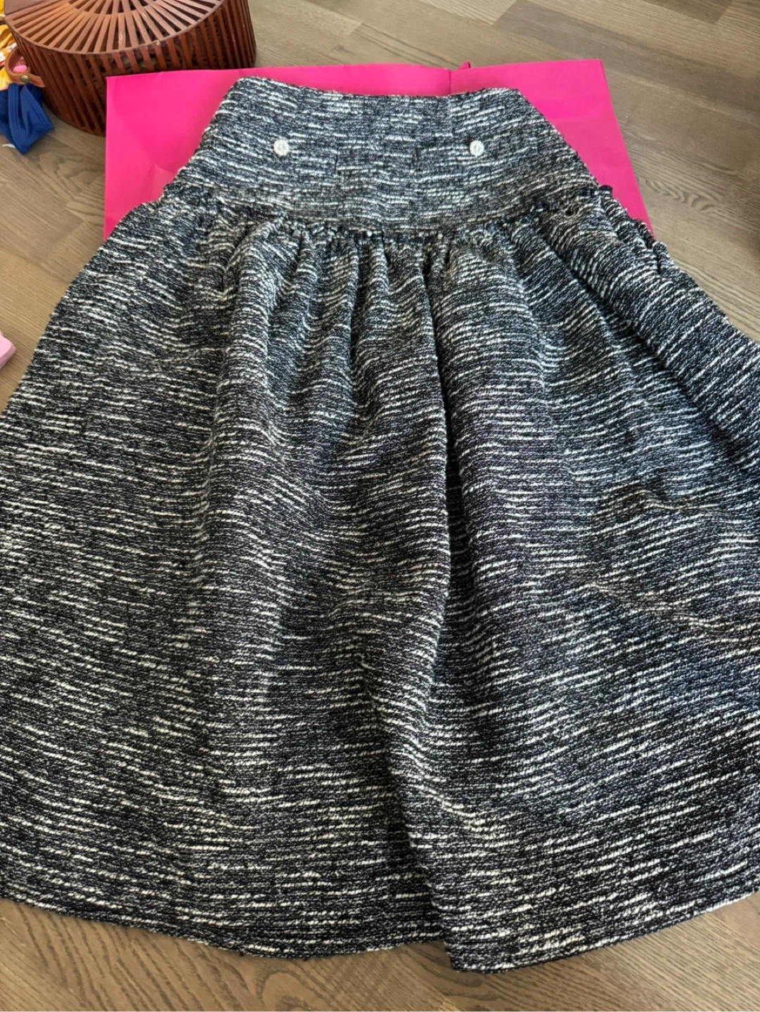 Designer’s Black and White Chanel Styled Skirt