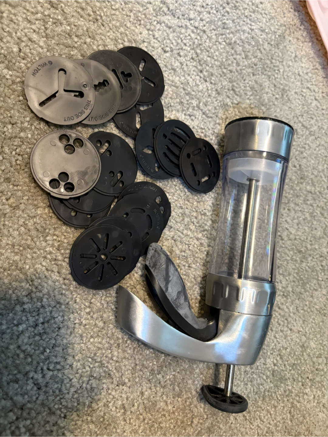 Wilton Cookie Press with discs