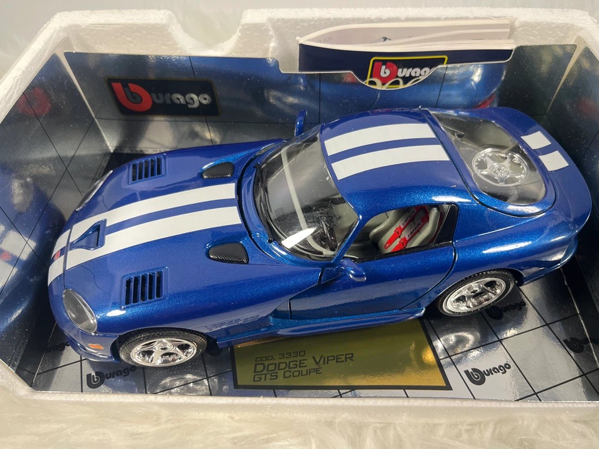 Vintage 1:18 Bburago 1996 Dodge Viper GTS Coupe - Made in Italy - photo 2