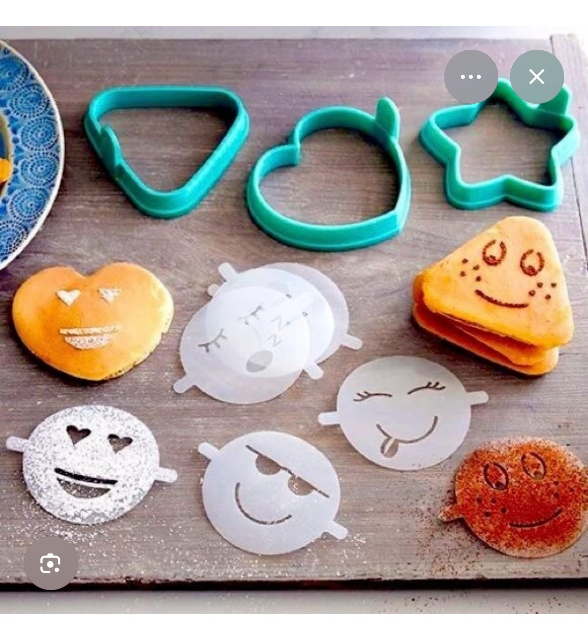 Pampered Chef Easy Pancake Molds with Emoji Stencils - photo 3