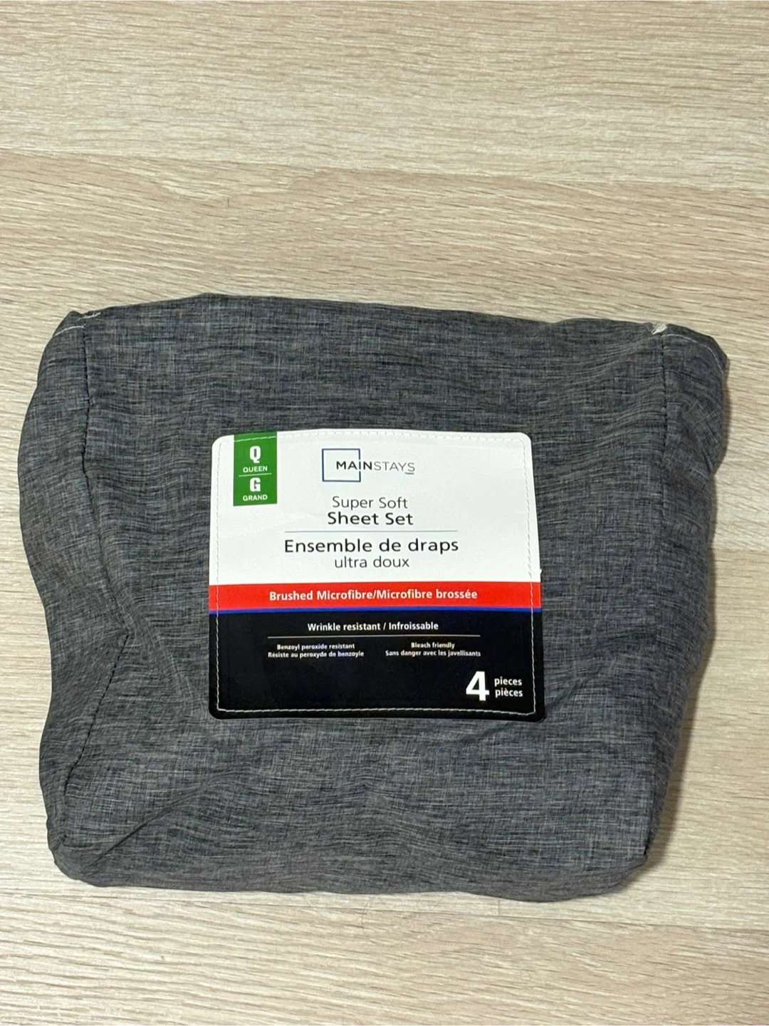 Mainstays Queen Sheet Set- Flat Sheet