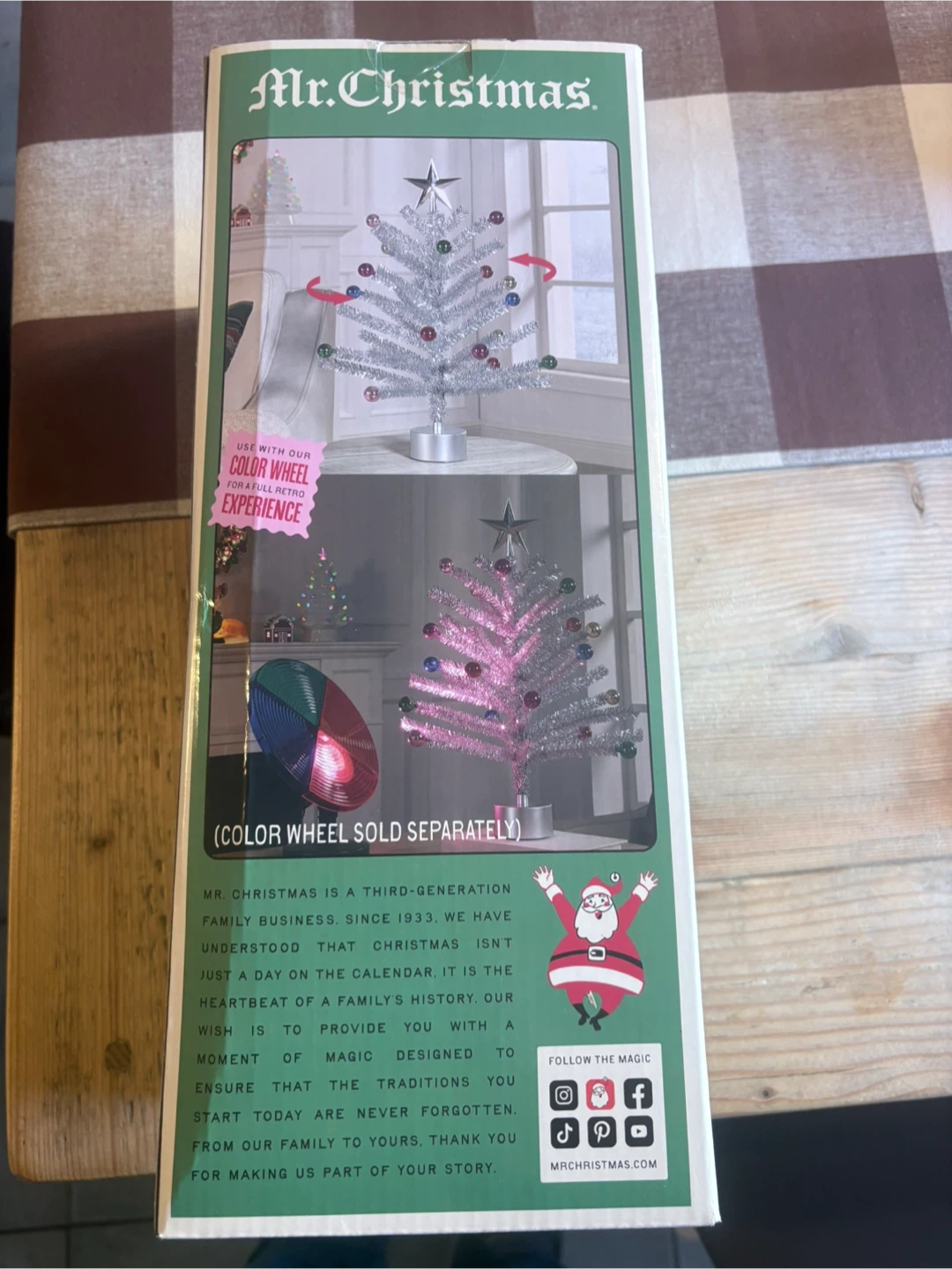 Mr. Christmas 24in Rotating Tinsel Tree - photo 3