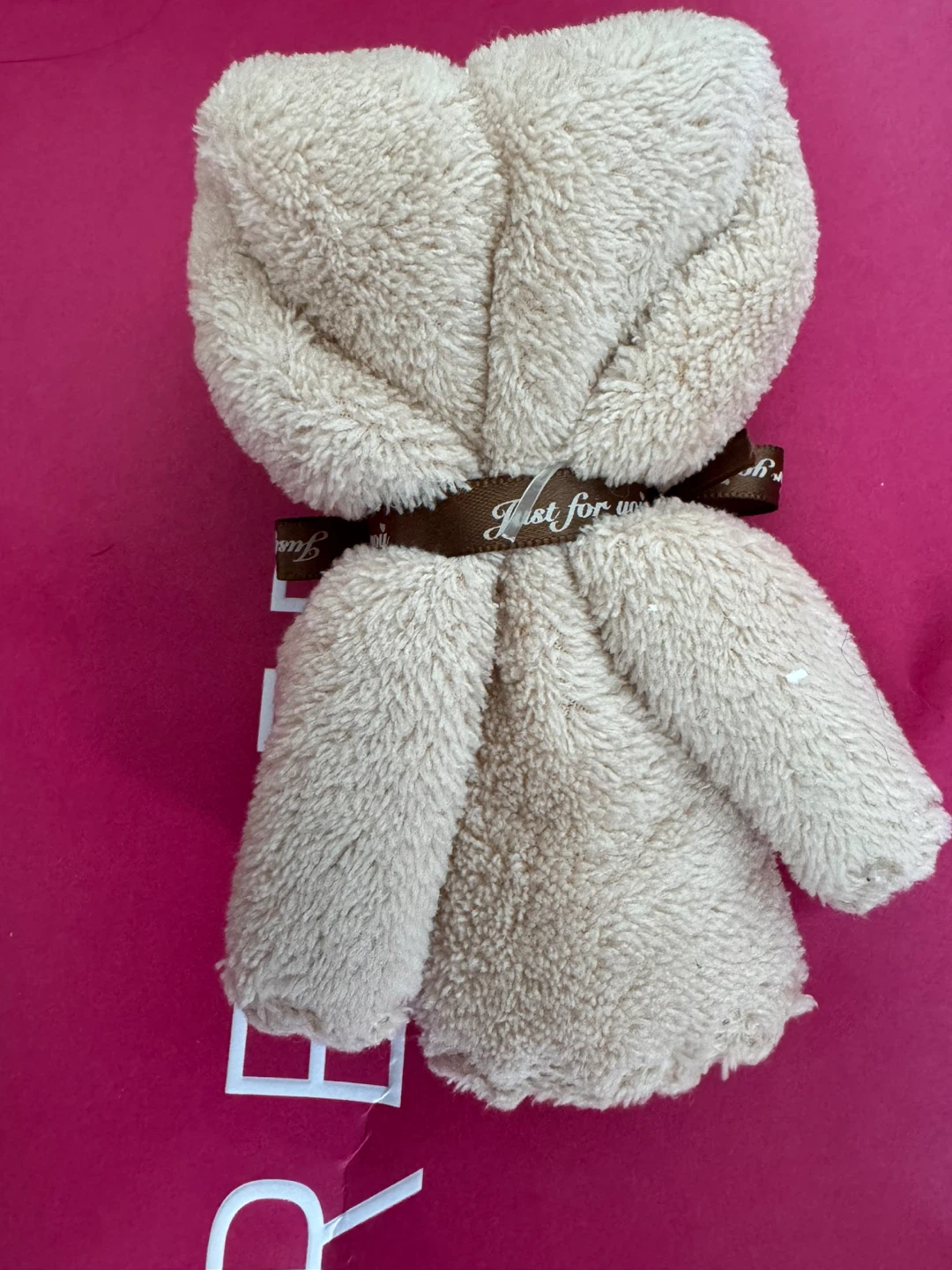 Beige Bear-Shaped Towel- Great for gifting - photo 5