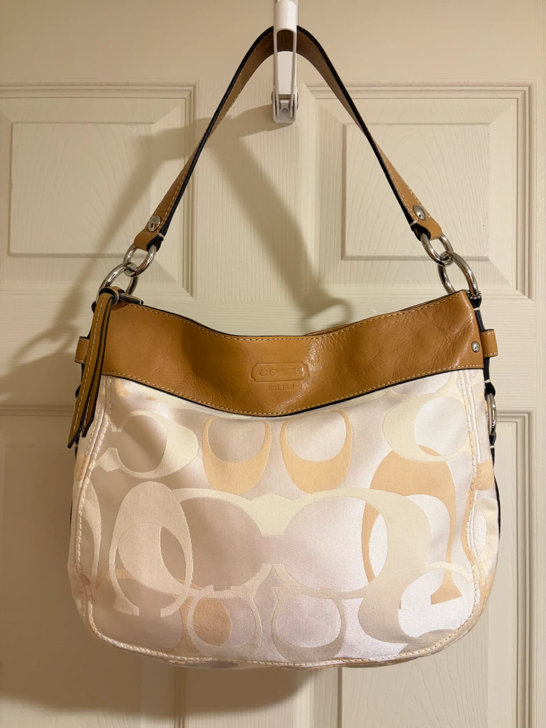 Coach Signature Hobo Shoulder Bag