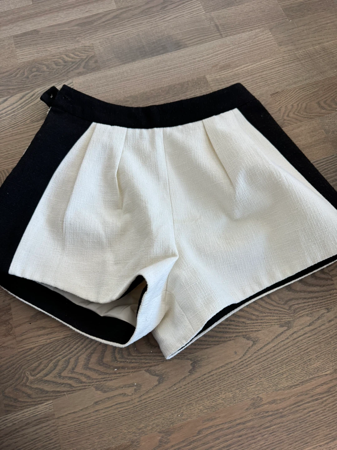 Designer’s Chanel tweed shorts