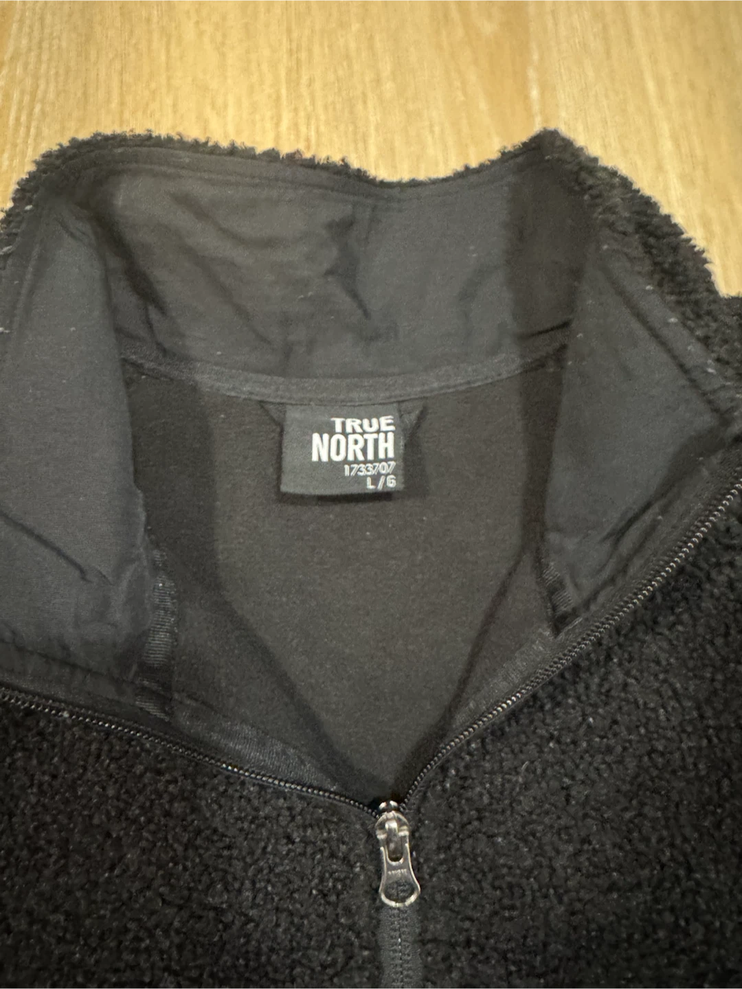 True North Mens Black Zip Up Fleece Size Large - photo 2