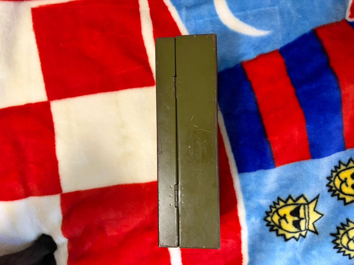 Vintage Metal Cash Box - Army Olive Green - photo 4