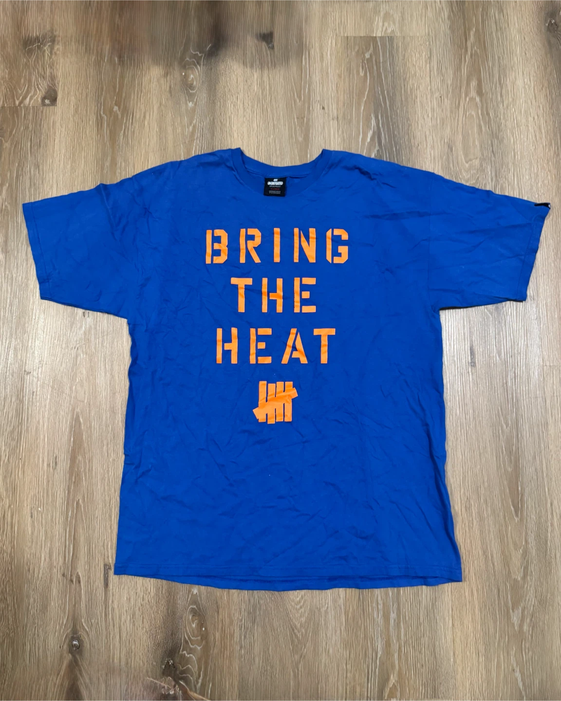 Undefeated Mens Blue T-Shirt Size XL