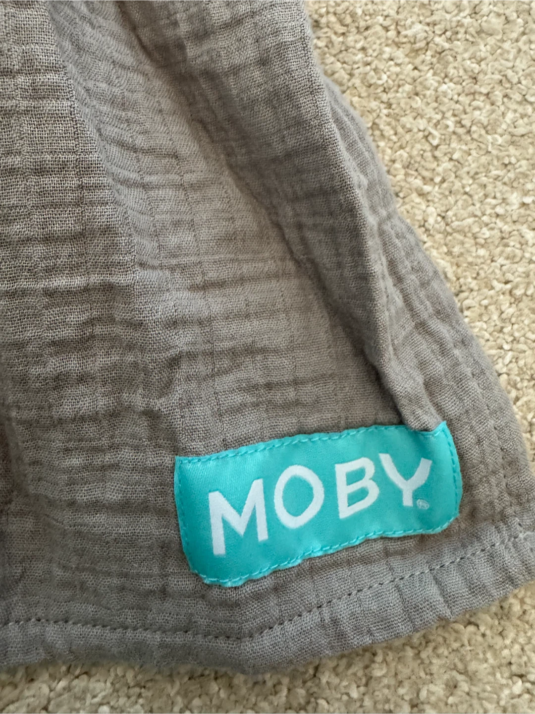 Moby Ring Sling Baby Carrier - Grey