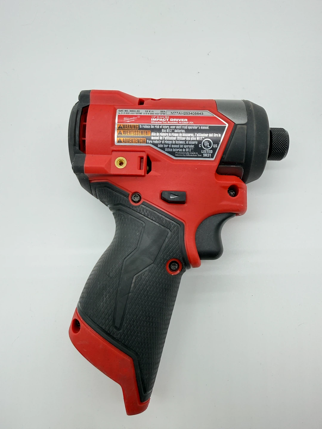 Milwaukee M12 FUEL Brushless 1/4in. Hex Impact Driver 3453-20 - photo 2
