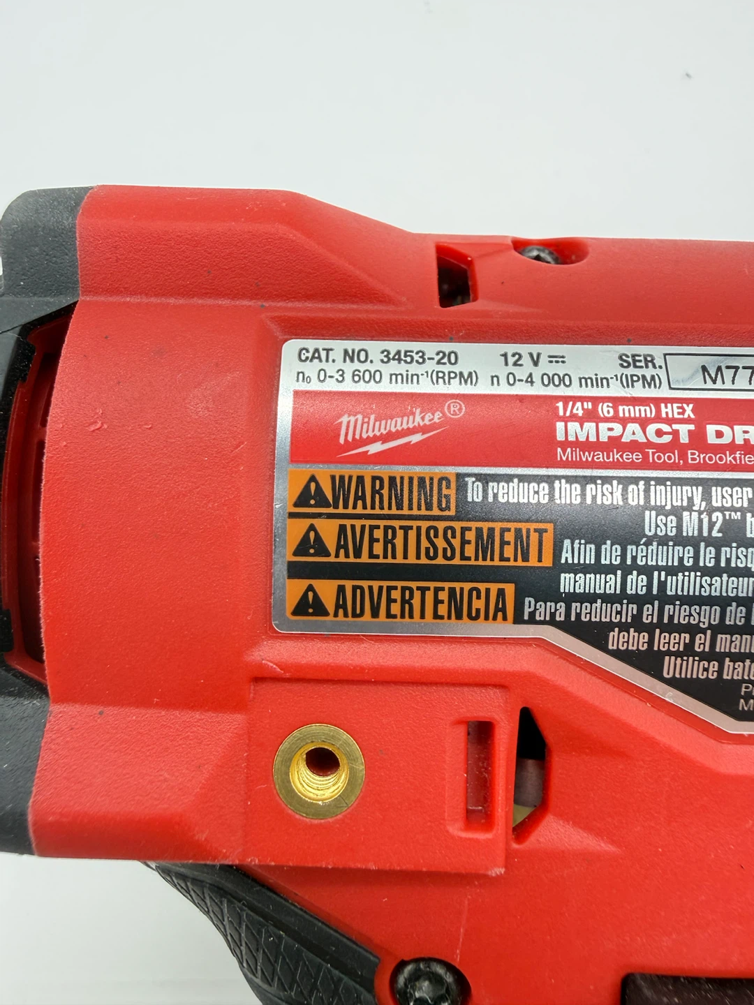 Milwaukee M12 FUEL Brushless 1/4in. Hex Impact Driver 3453-20 - photo 3