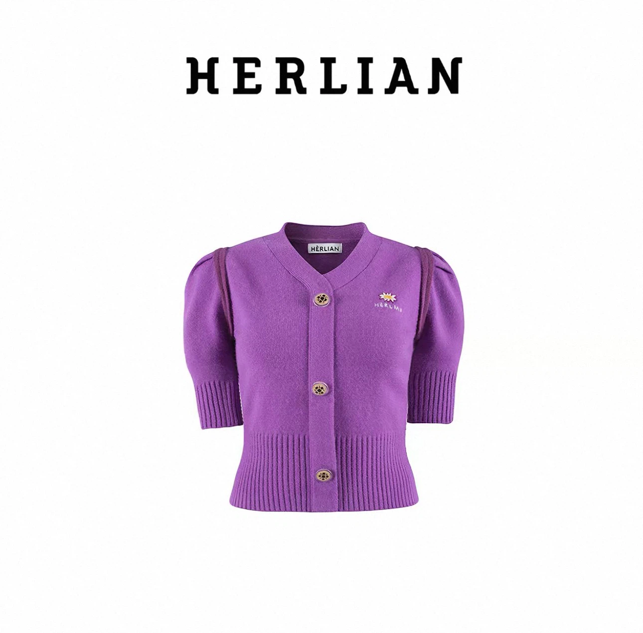 Authentic Herlian Purple Cardigan - photo 2