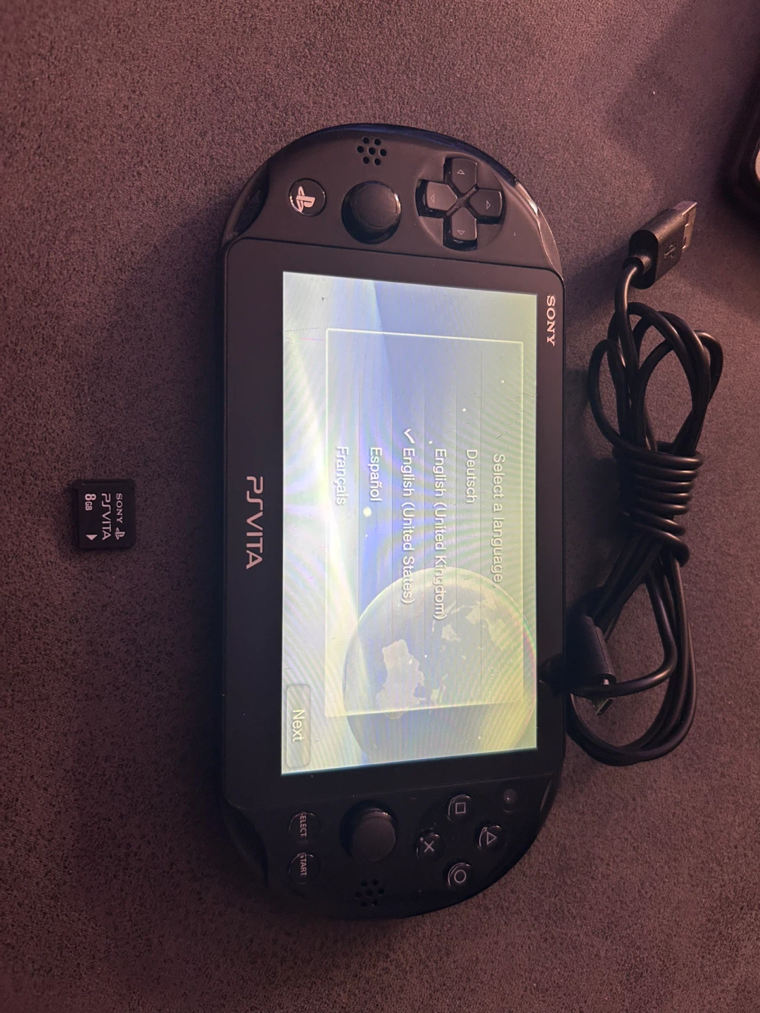 Ps Vita with 🔌 and 8GB Memory Card - photo 3