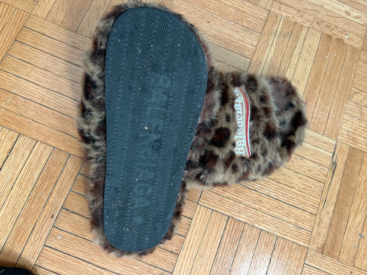Balenciaga Leopard Print Faux Fur Slides - photo 3