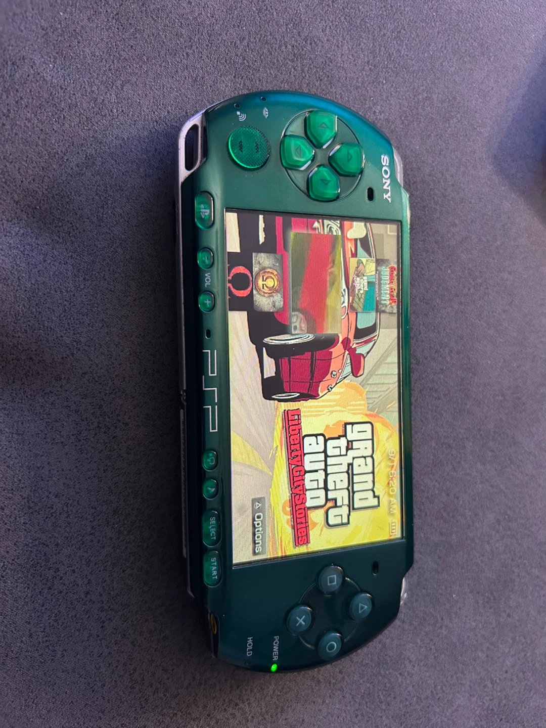 Green Sony PSP Handheld Console - photo 2