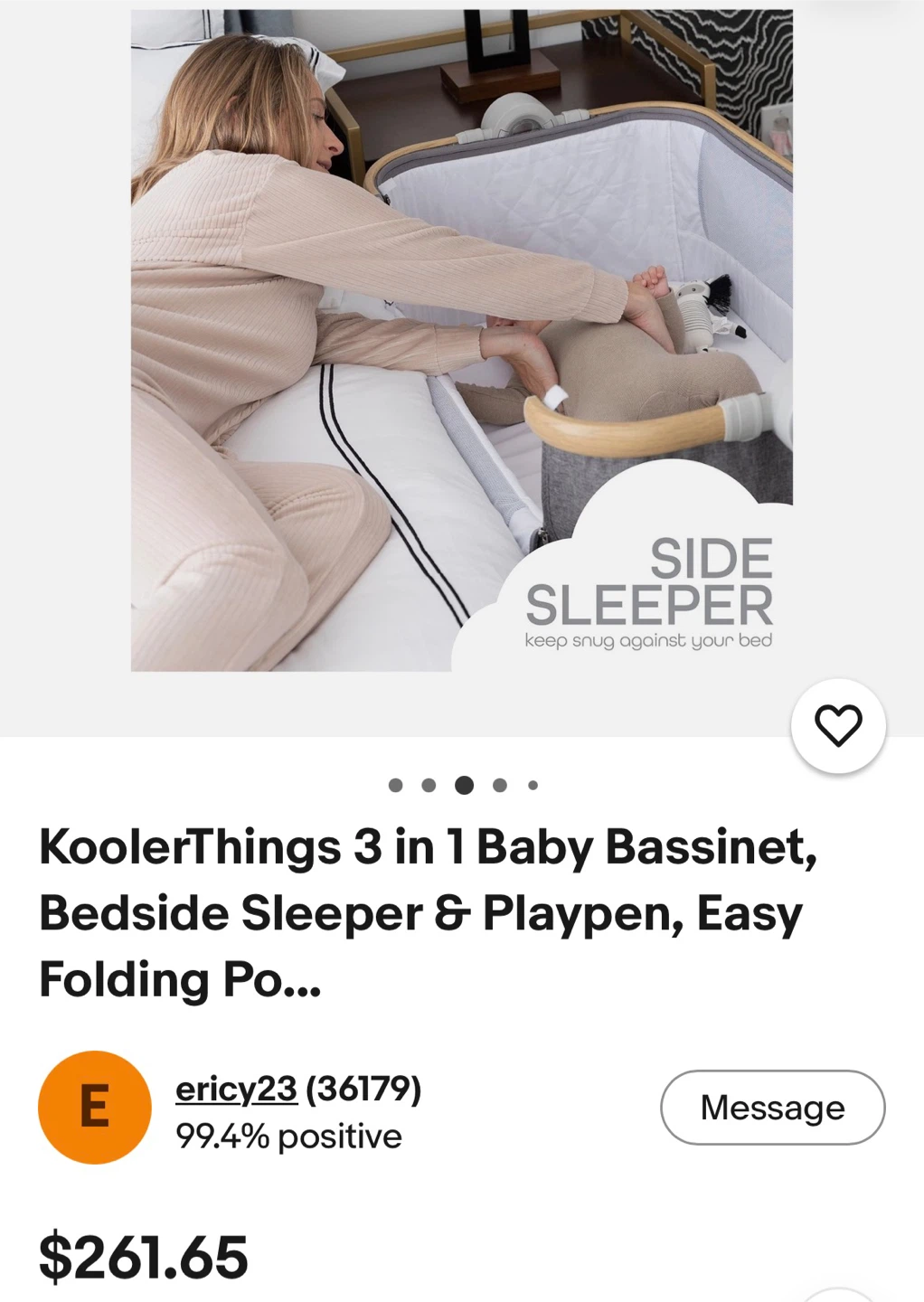 KoolerThings 3-in-1 Baby Bassinet Bedside Sleeper - photo 4