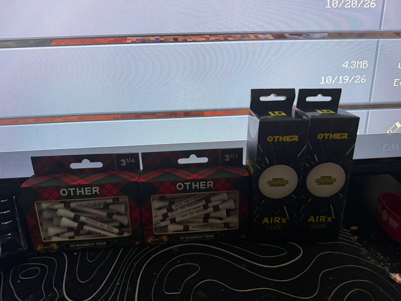 OTHER Golf Set - Bamboo Tees and AIRx ICON Golf Balls