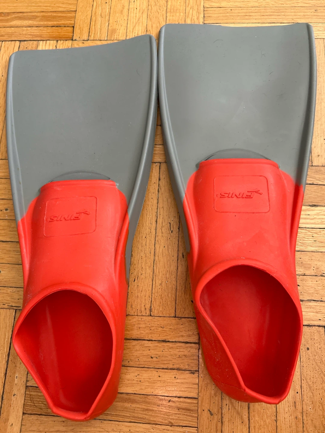 FINIS Long Floating Swim Fins - Red/Grey - Size L - photo 4