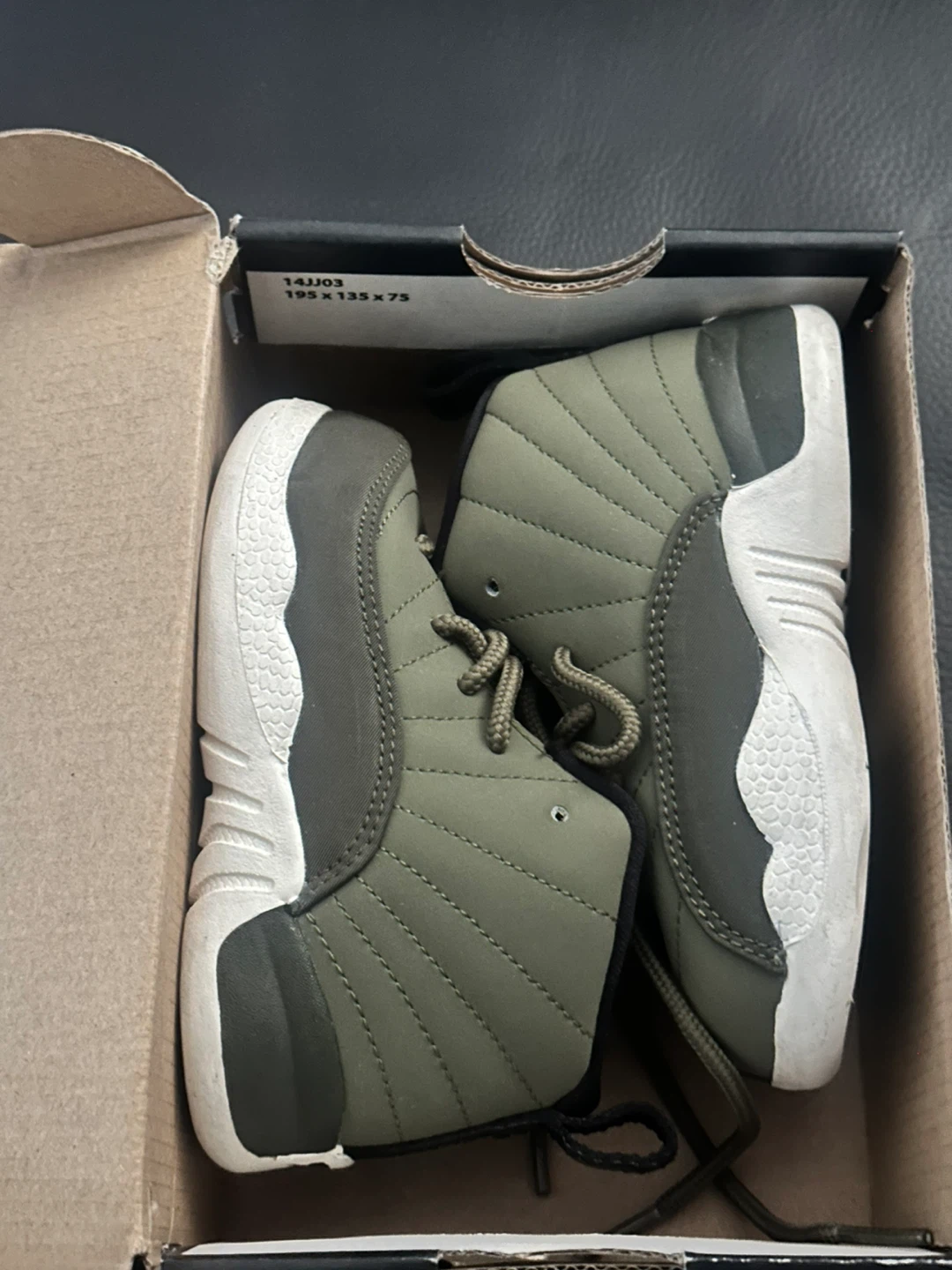 Jordan 12 Retro TD Olive Canvas - photo 4