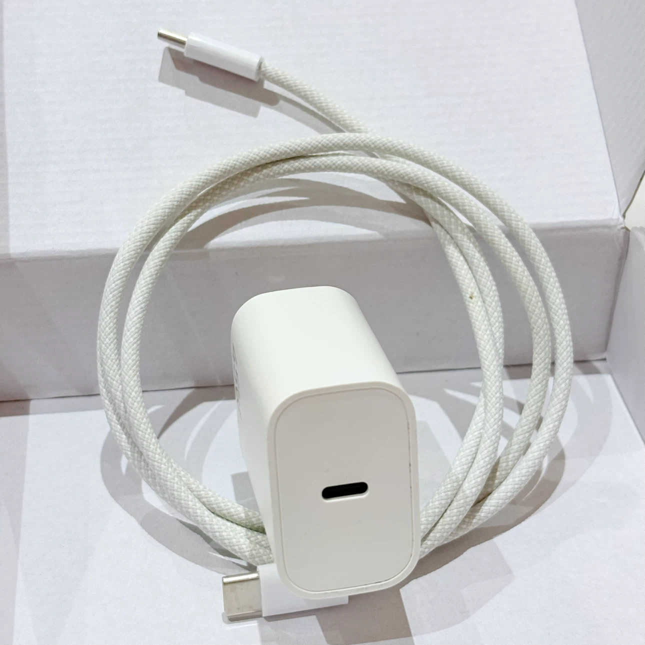 45W GaN USB-C Wall Charger with Braided Cable - photo 3
