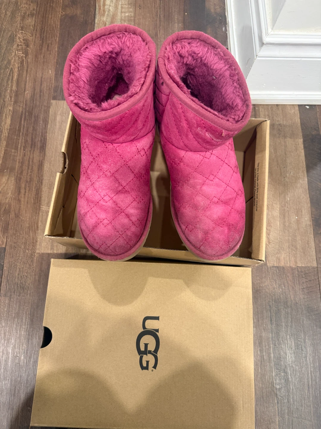 Pink UGG Quilted Boots
