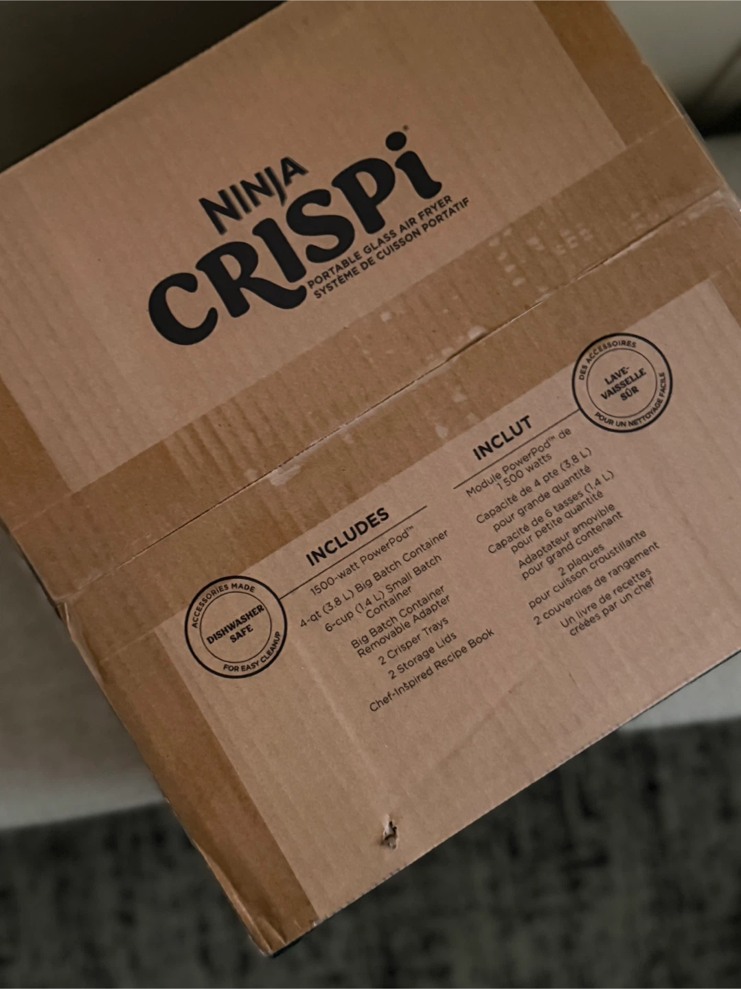 Ninja Crispi Portable Glass Air Fryer - Stone - photo 2
