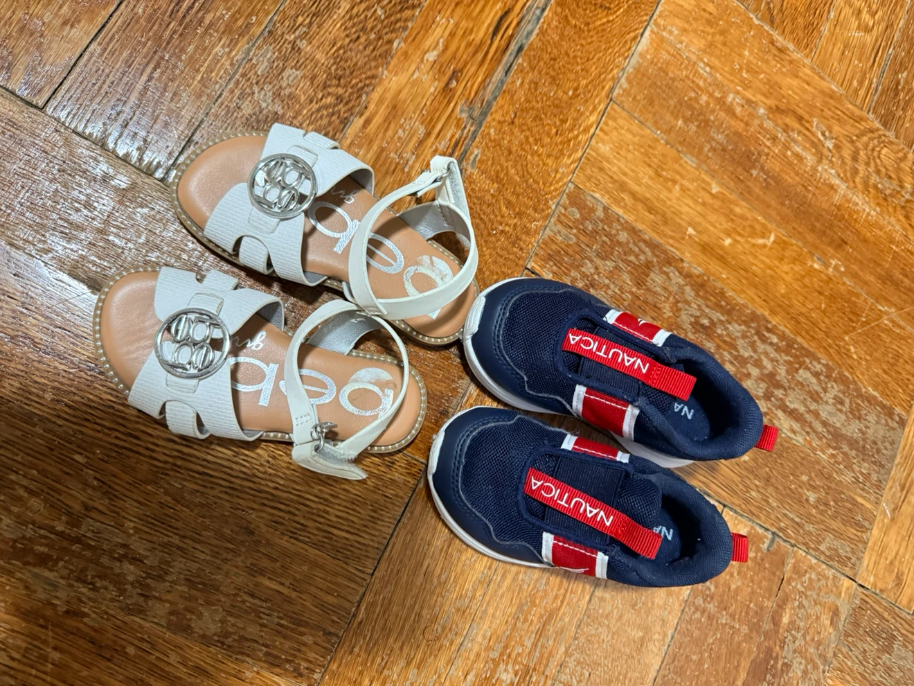 Bebe Sandals and Nautica Sneakers