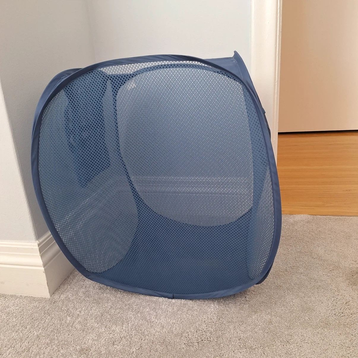 Blue Mesh Pop-up Laundry Hamper