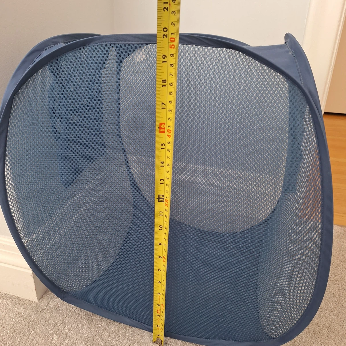 Blue Mesh Pop-up Laundry Hamper - photo 5