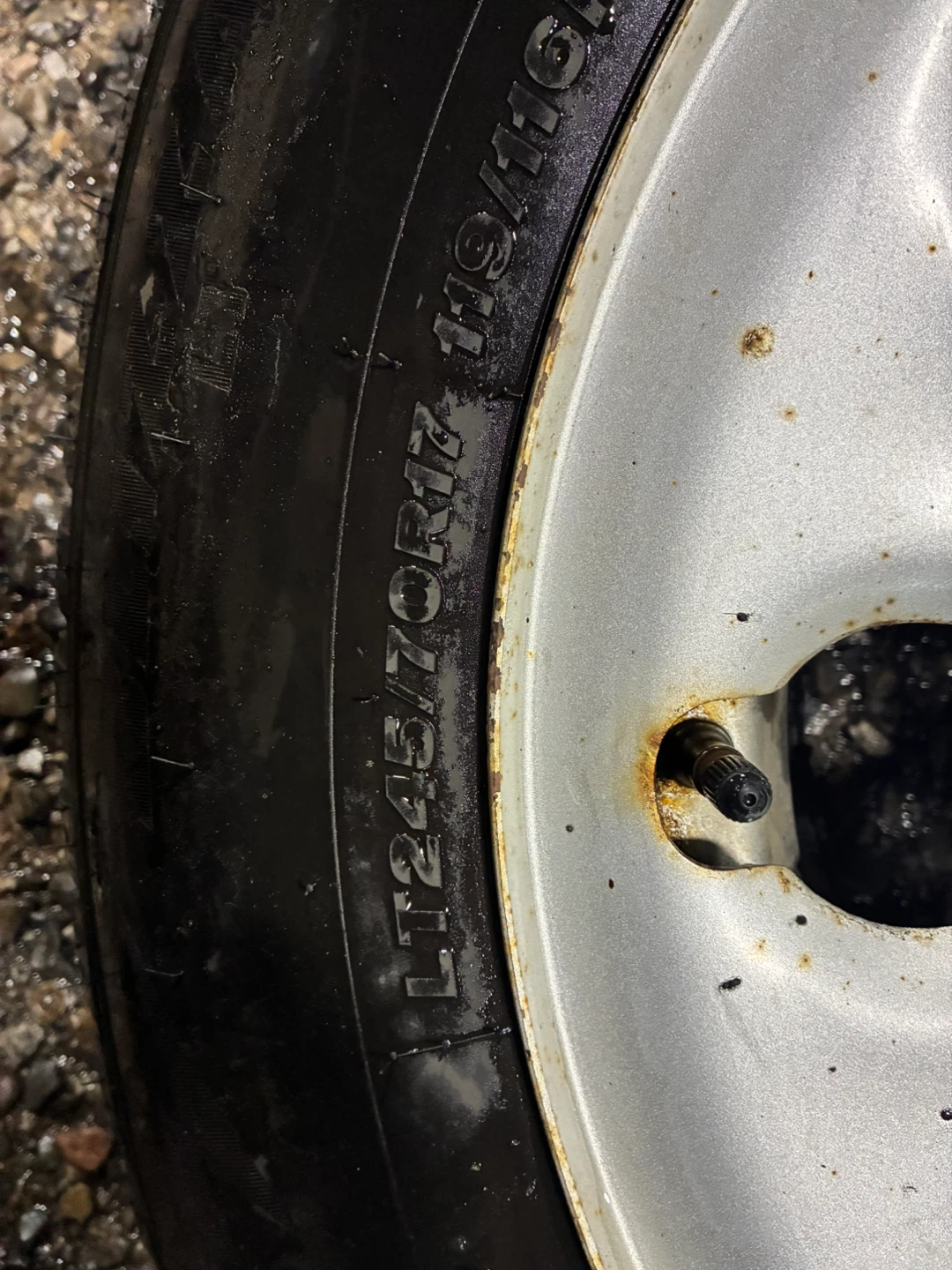 LT 245/70R17 Snow tires on rims