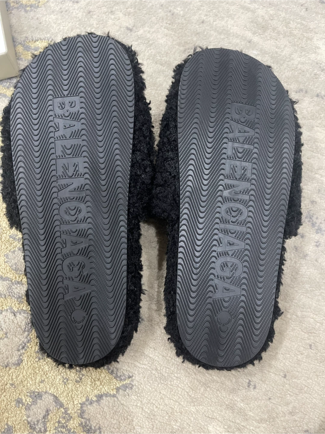 Balenciaga Black Fur Slides - photo 5