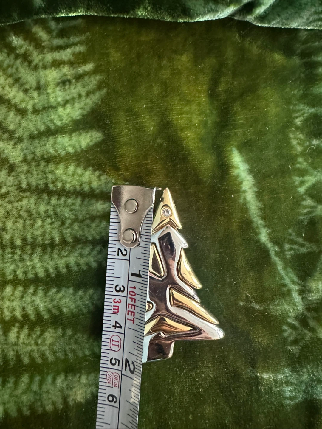 Vintage Liz Claiborne Two-Tone Christmas Tree Pin - photo 5