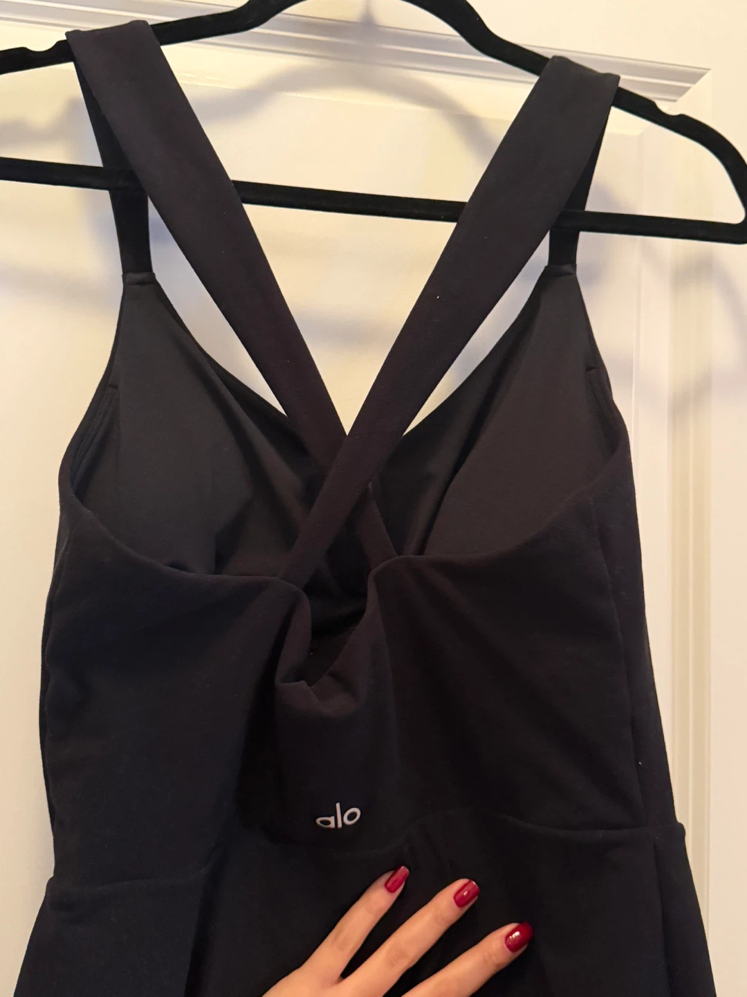 ALO Yoga Alosoft Showcase Black Mini Dress Medium - photo 4