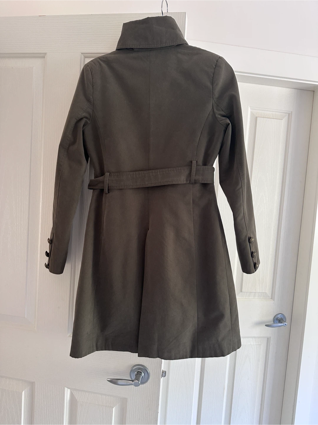 Olive Green Military Style Coat - photo 4