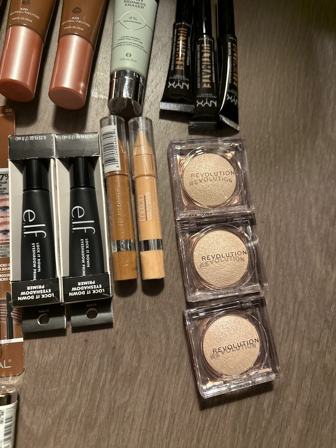 Assorted Makeup Lot e.l.f. NYX and Revolution