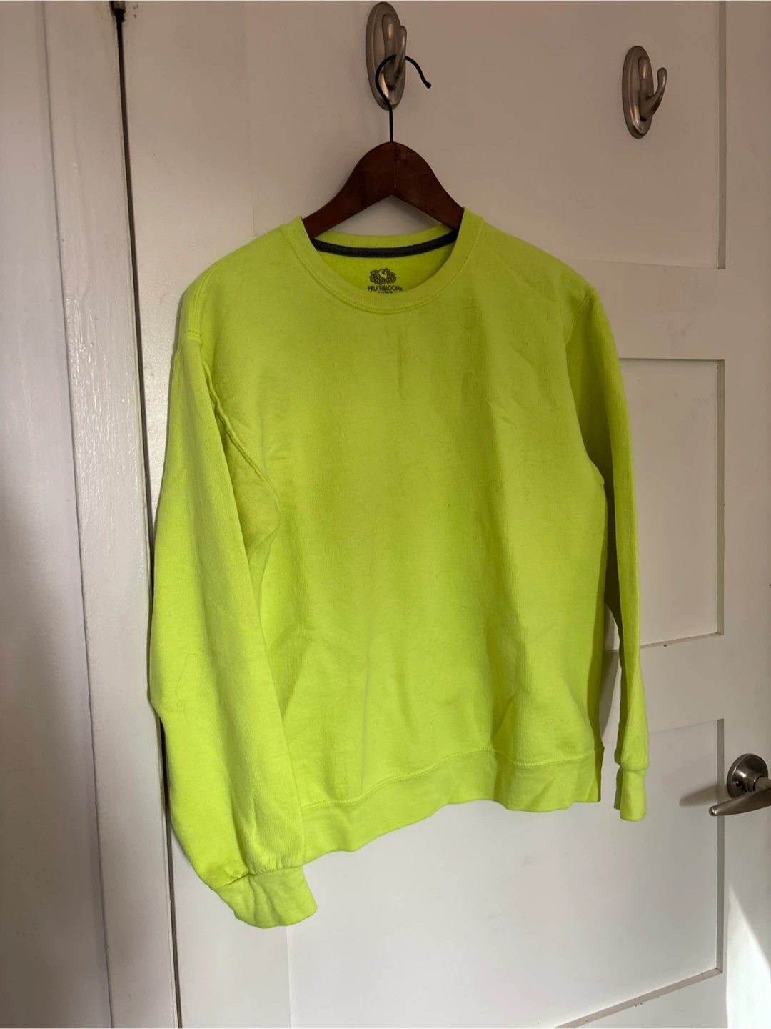Fruit of the Loom Neon Yellow Sweatshirt