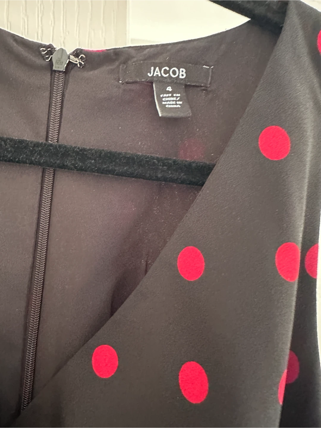 Jacob Black and Red Polka Dot Dress