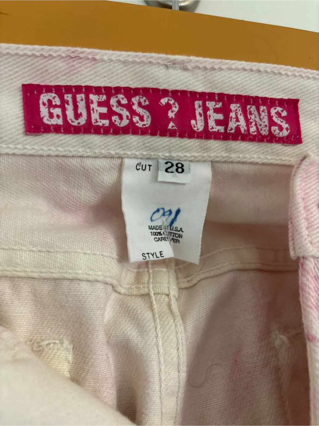Guess Jeans Pink Marble Print Denim - photo 2