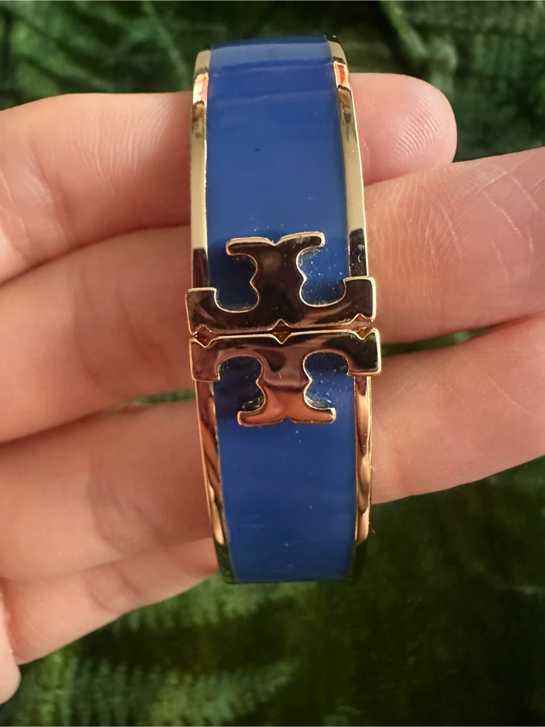 Tory Burch blue and gold hinge bracelet - photo 3