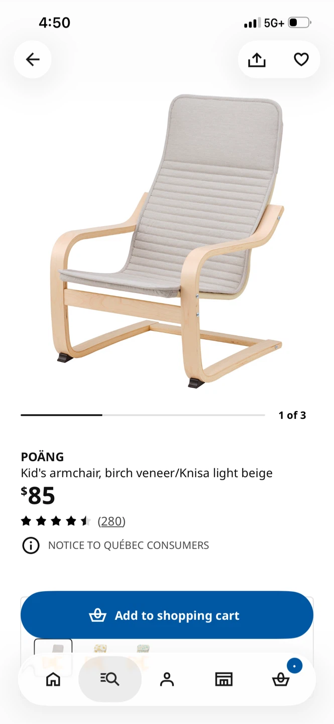 IKEA Poäng Armchairs 1 adult and 2 child available - photo 4