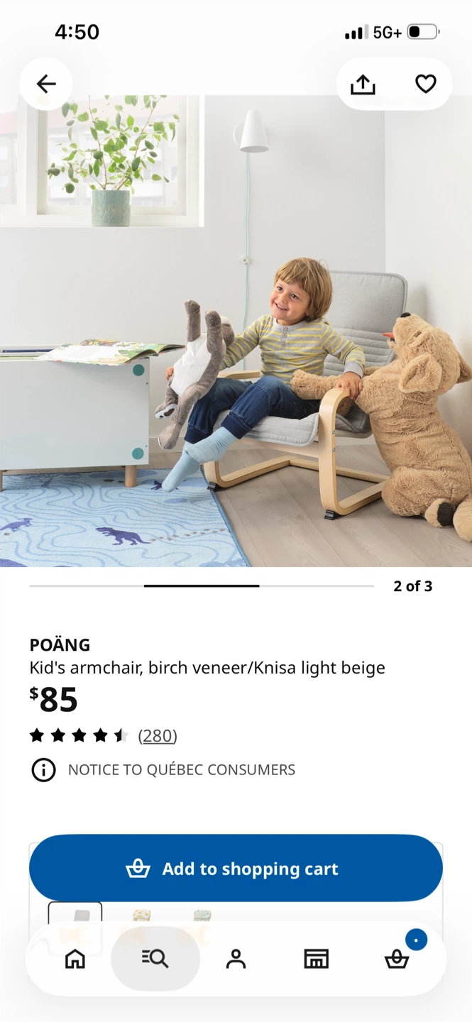 IKEA Poäng Armchairs 1 adult and 2 child available - photo 5