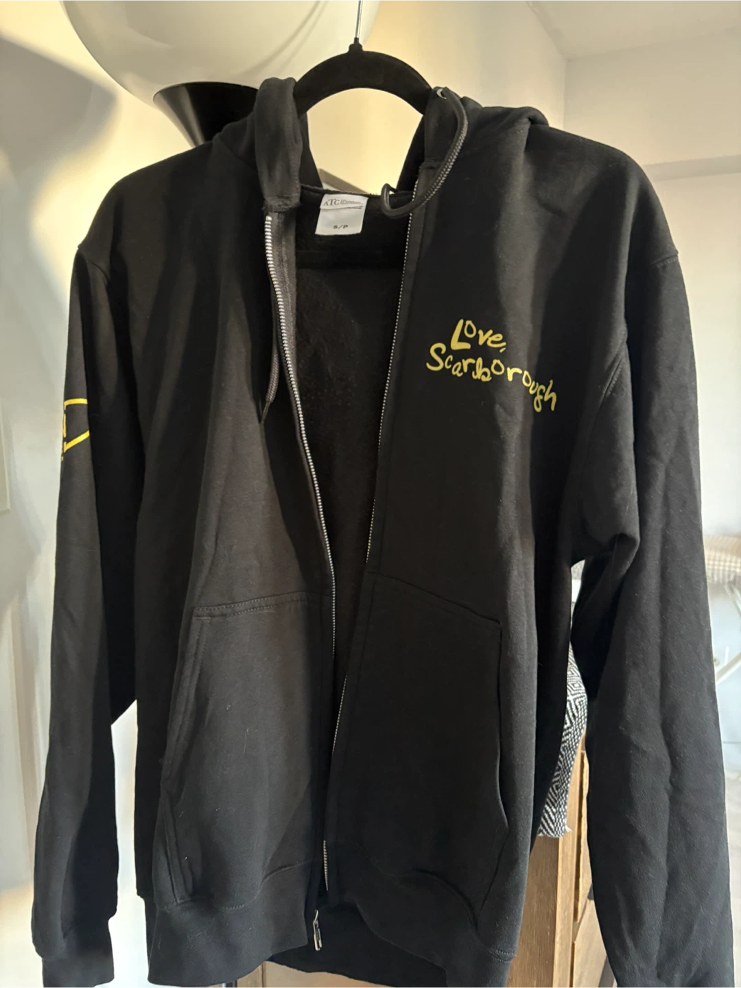 Love Scarborough Black Zip-Up Hoodie