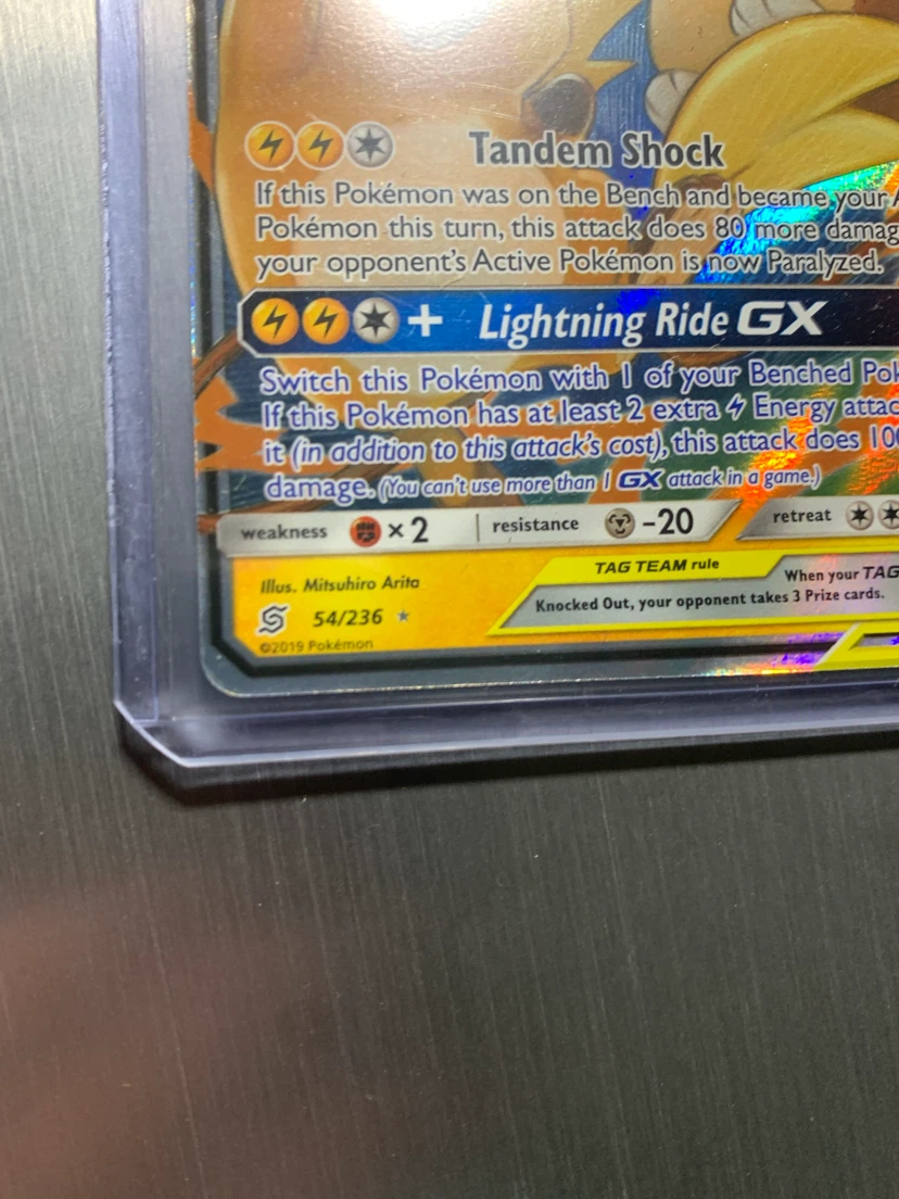 Raichu & Alolan Raichu GX Tag Team Pokemon Card - photo 5