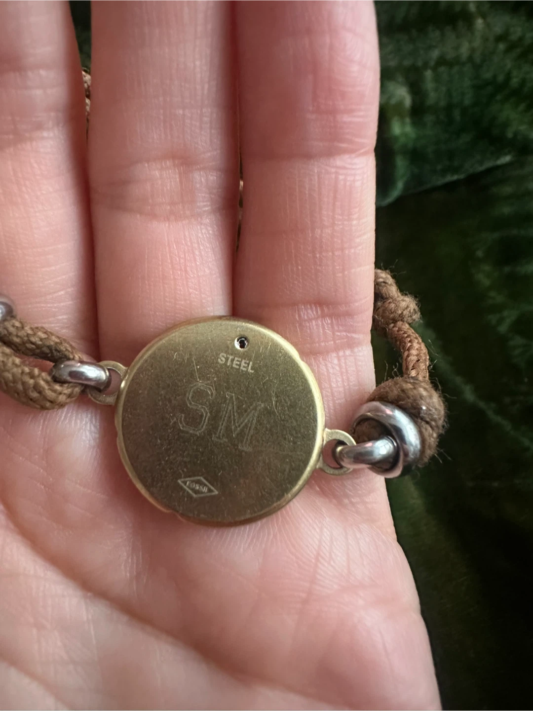 Fossil Snake Coin Cord Bracelet - photo 4