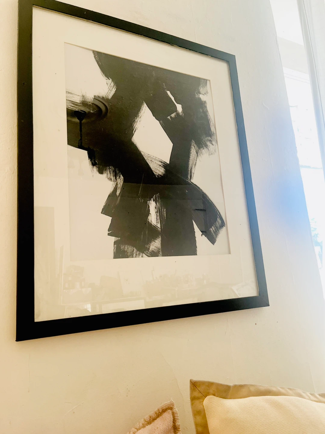 Black and White Abstract Framed Art - photo 2